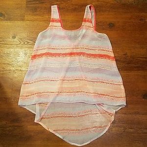 Chloe k sheer high low top